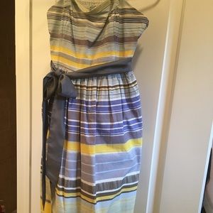 Anthropologie strapless dress.